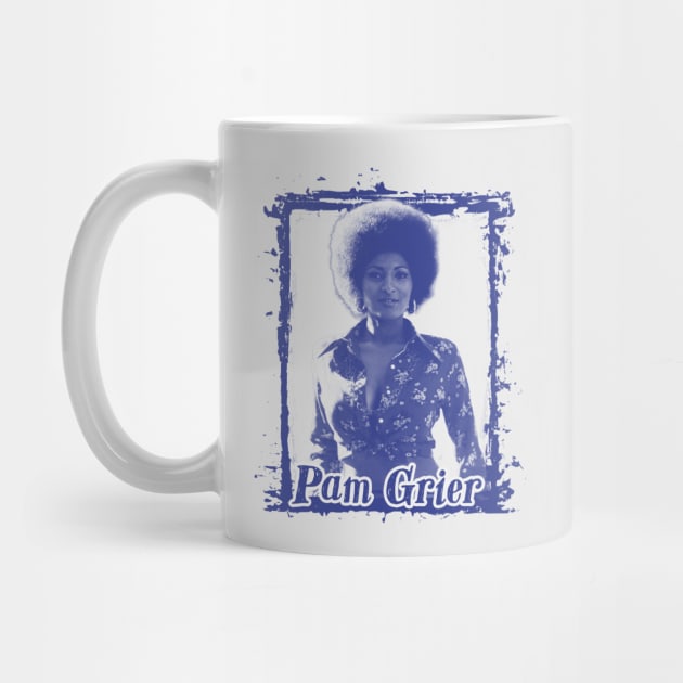 Pam Grier Blue Scene by Greater Maddocks Studio